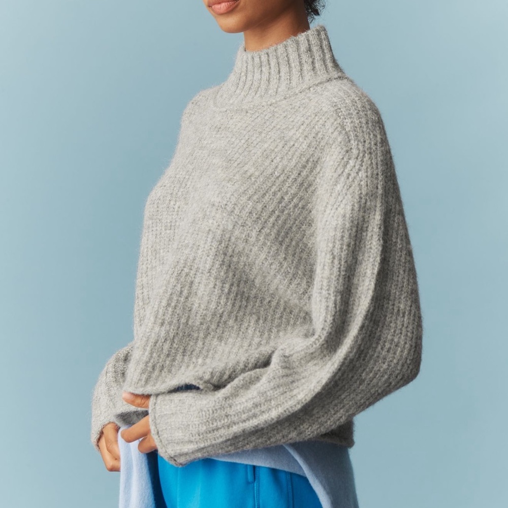 Anthropologie Pilcro Mock-Neck Chunky Jumper - Picture 2 of 6